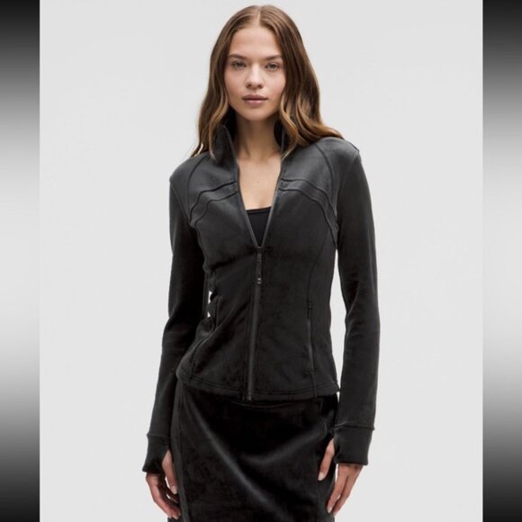 New with tags Lululemon Define Jacket Velvet. Black. Size 10. - Picture 5 of 16